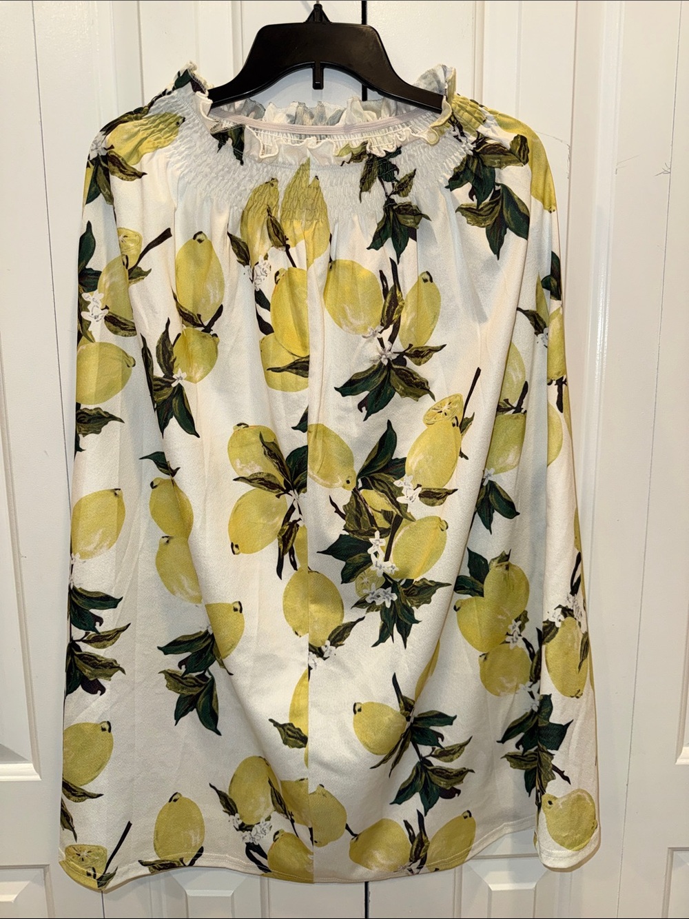 Cream A-Line Skirt with Elastic Waistband